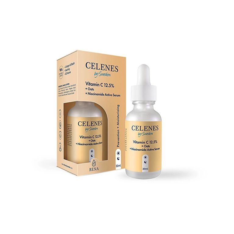 10544139 Celenes Vitamin C 12.5% + Oats + Niacinamide Active Yüz Serum