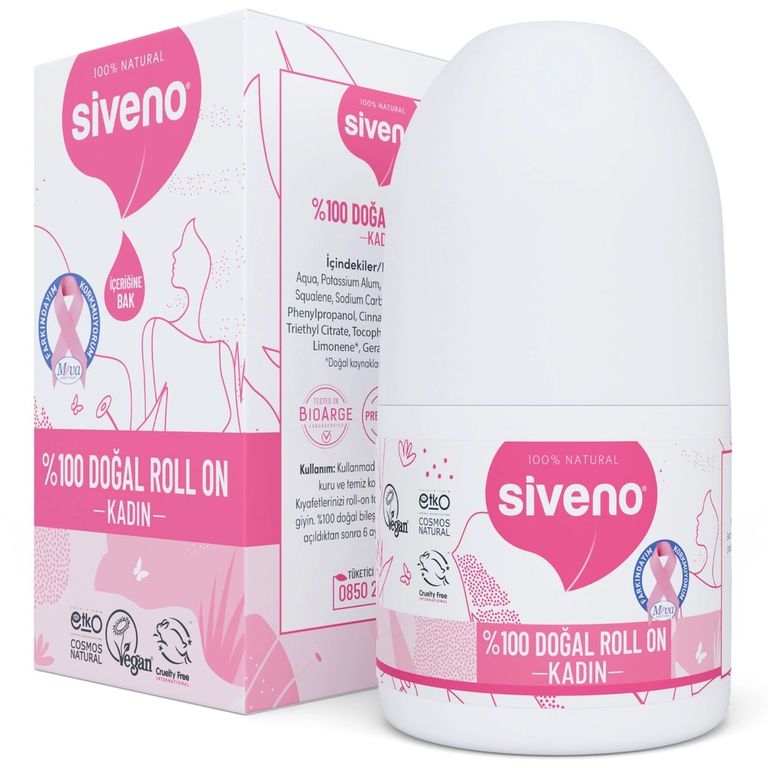 10645563 Siveno Doğal Kadın Deodorant Roll-On 50 Ml