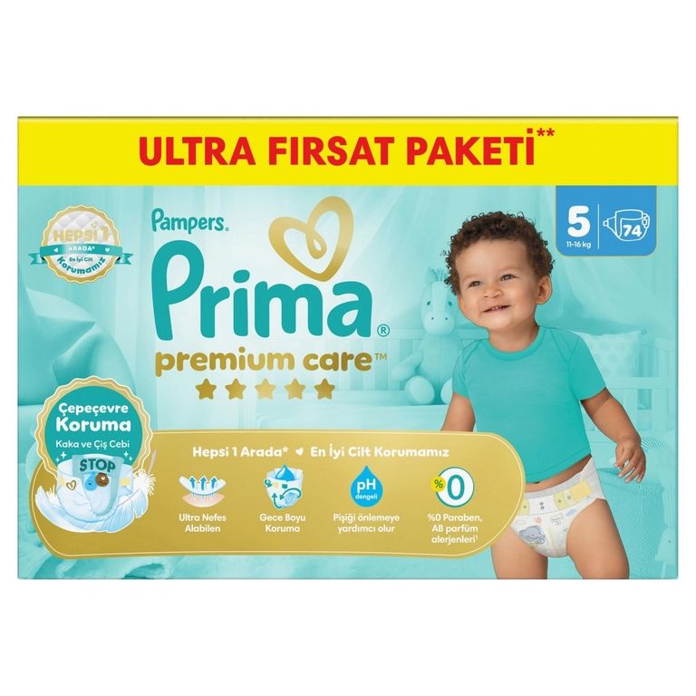 10752974 Prima Premium Care No:5 Junior 74 Adet Bebek Bezi