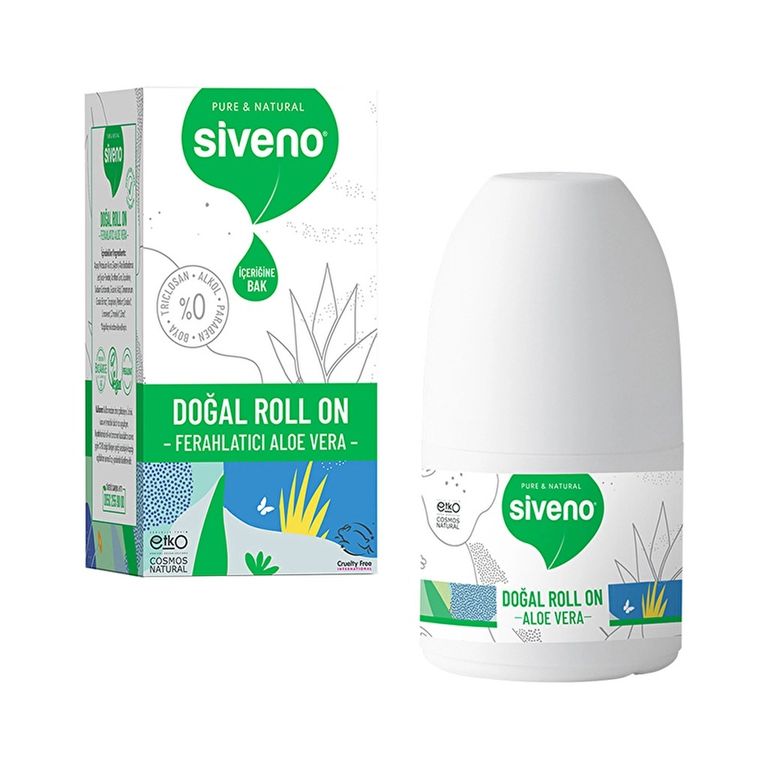 10963689 Siveno %100 Doğal Ferahlatıcı 50 Ml Aloe Vera Kadın Deodorant Roll-On