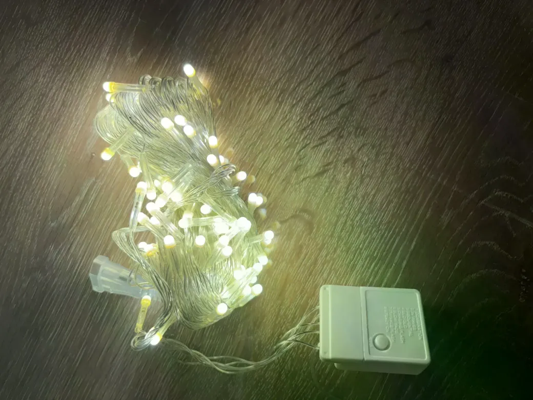 10m 100 Led Damla Uçlu Gün Işığı Şeffaf Kablo Mz-17-4