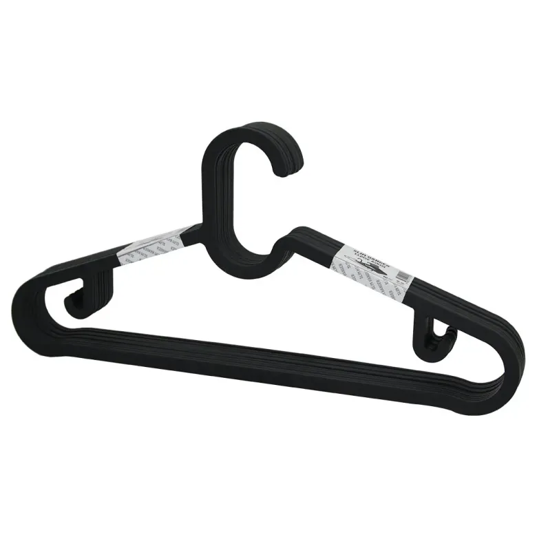 10PCS PLASTİK - ANTRASİT GRİ ELBİSE ASKISI (4745)