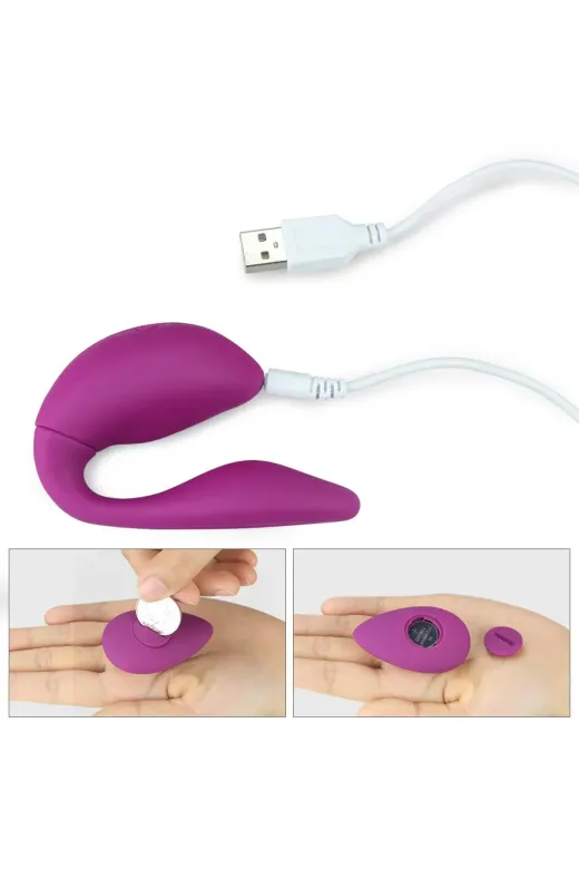 11 Modlu Uzaktan Kumandalı Şarjlı C Tipi Vibratör