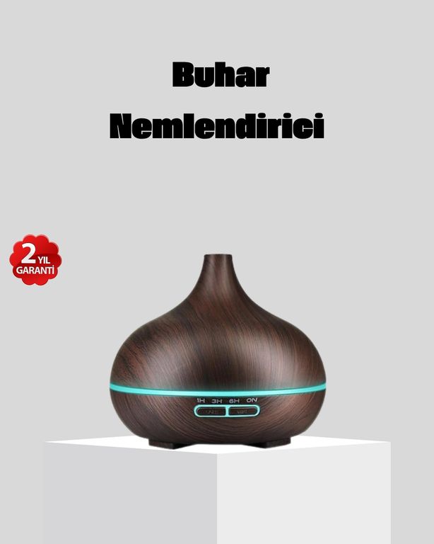 111641569 550 Ml Büyük Su Hazneli Ultrasonik Nemlendirici Ve Aromaterapi Difüzörü Diğer