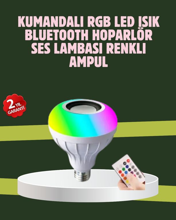111641887 Hoparlörlü Led Ampul Ev Ve Ofis İçin Akıllı Aydınlatma Çözümü Diğer