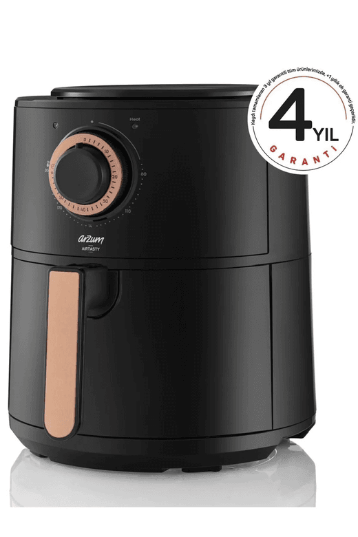 11312024 Arzum Ar2062-B Airtasty Yağsız Fitöz Airfryer, 4 Litre Kapasite, Bakır