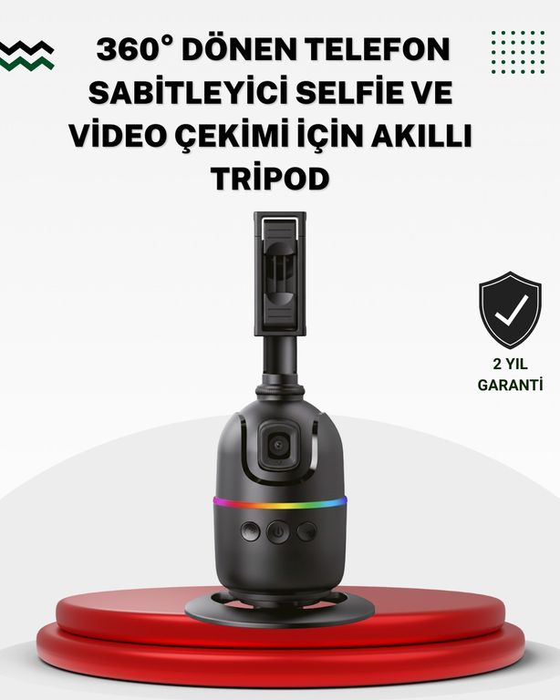 115750316 Sosyal Medya İçerikleri İçin Otomatik Yüz Takipli 360 Döner Gimbal Stand Diğer