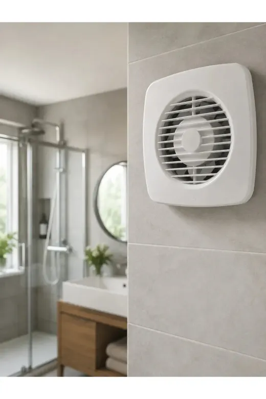120 mm Dekoratif Aspiratör 16 W 180 m³/h Banyo Mutfak ve WC Havalandırma Fanı