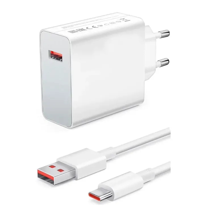 120Watt Turbo 1 x USB-A 1 Mt A to C Kablolu Duvar Şarj Aleti AC109