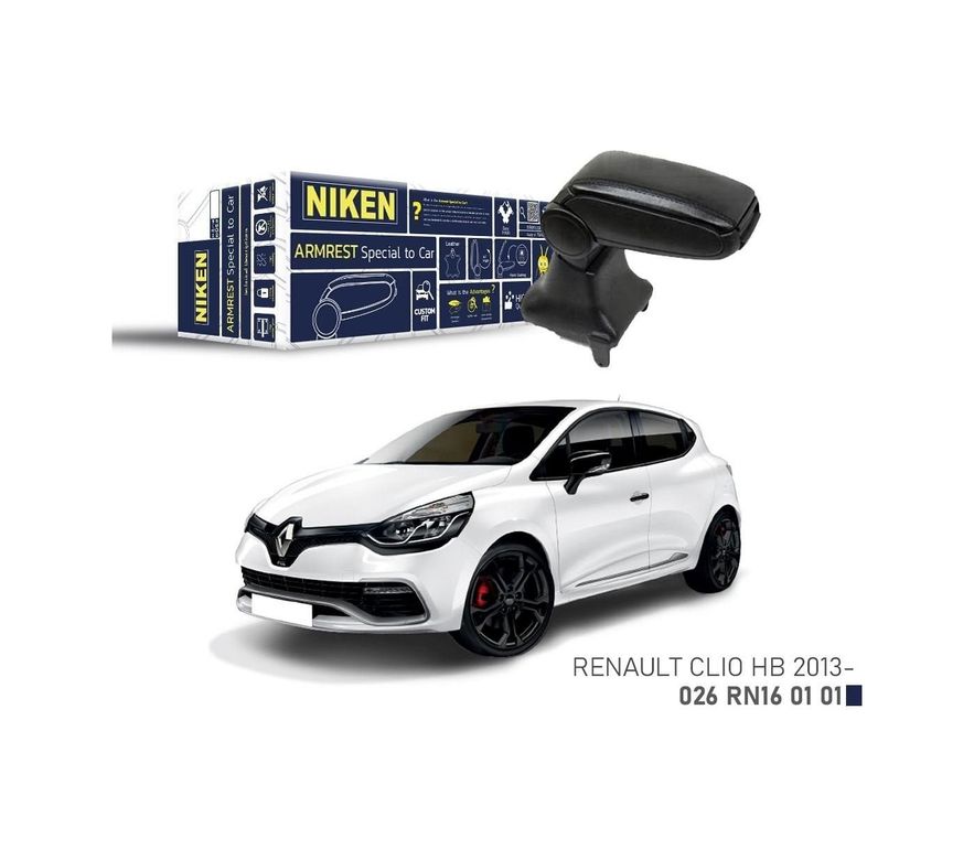 122182647 Niken Renault Clio 4 Kol Dayama Kolçak Siyah 2013+ Sonrası Uyumlu