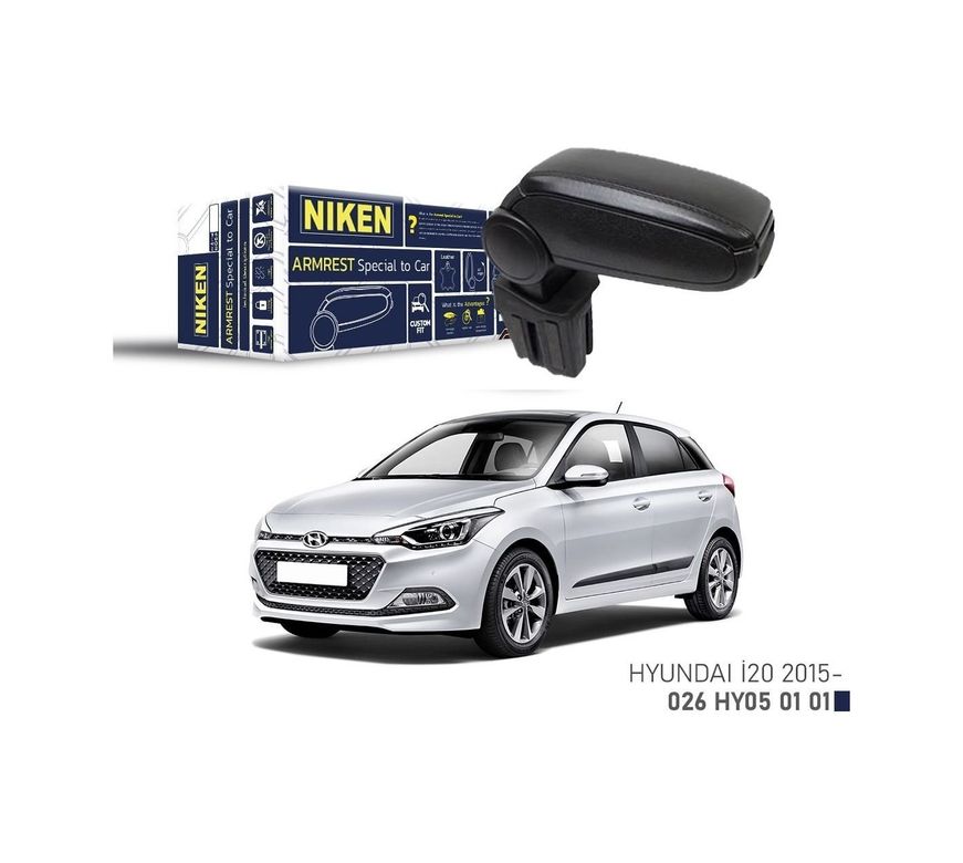 122185410 Niken Hyundai İ20 Kol Dayama Kolçak Siyah 2015+ Sonrası