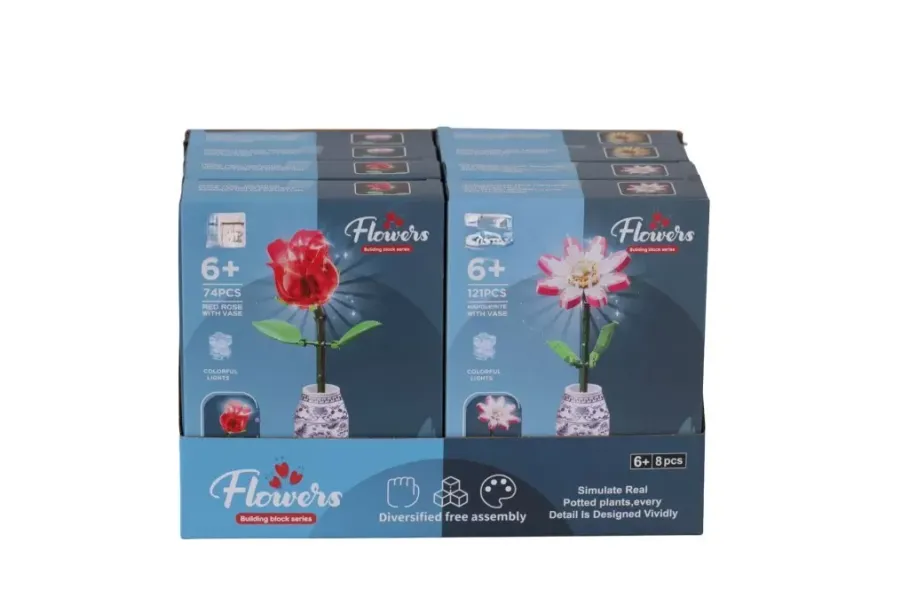 123-992-996 8Lİ ILIKLI ÇİÇEK BLOKLAR(Belirtilen fiyat, tekli satış için adet fiyatıdır.)