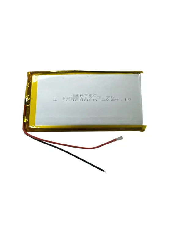 1260110 3.7V 10.000mAh Li-Polymer Pil (Devreli/1.5A)