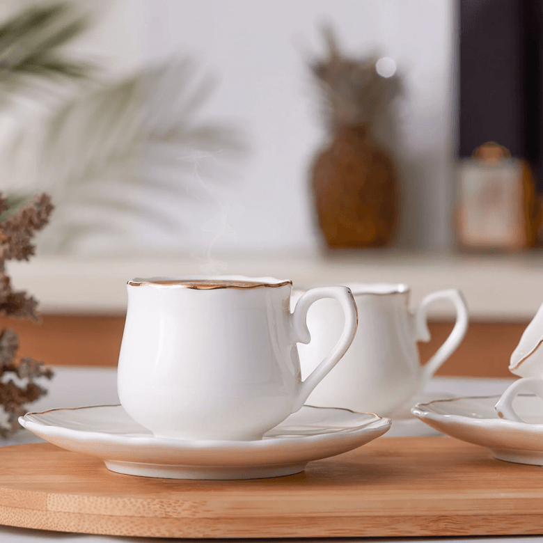 1.299 TL- Emsan Beykoz 6 Kişilik Kahve Fincanı Takımı 90 Ml