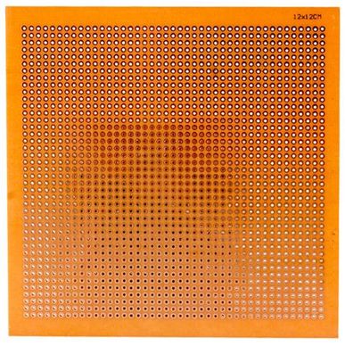 12x12 cm Delikli Tek Yüzlü Bakır Plaket - 218
