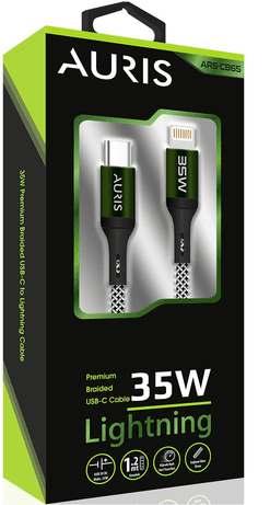 13011999 Auris Cb65 35W Usb-C Lightning Kablo Braided