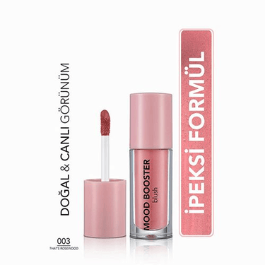 1354892 Flormar 003 That's Rosewood Mood Booster Yoğun Renk Veren Doğal Işıltılı Allık