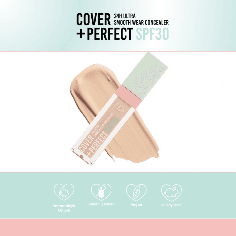 1395611 Show By Pastel 302 Light Rose Cover+Perfect Concealar Spf30 Yüksek Kapatıcı