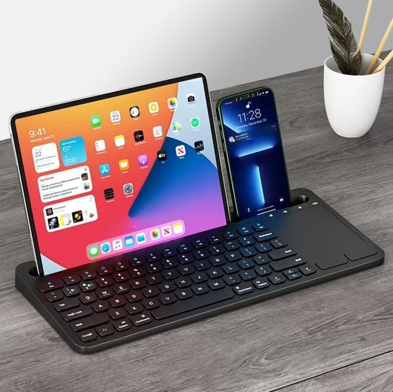 13poınt 131611696 Şarjlı Bluetooth Touchpad Klavye Dual Bağlantı Xiaomi Mi Pad 5 11 İnç Uyumlu Hızlı Ve Kolay Kablosuz Bağlantı Tablet Ve Telefon İle Kullan Türkçe Q Klavye Zr731