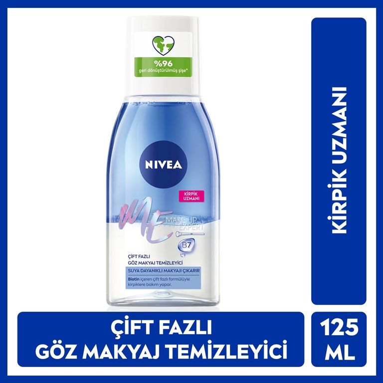 14000694 Nivea Make Up Expert 125 Ml Çift Fazlı Göz Makyaj Temizleyici