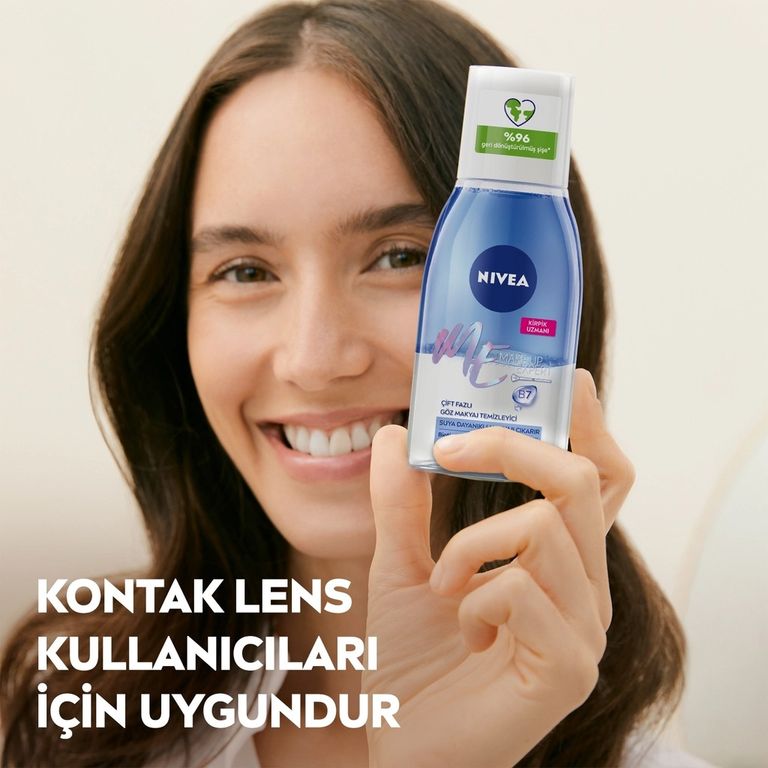 14000694 Nivea Make Up Expert 125 Ml Çift Fazlı Göz Makyaj Temizleyici