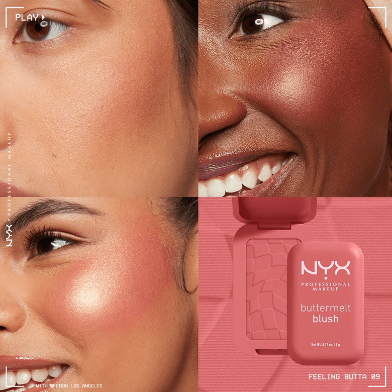 1406356 Nyx Professional Makeup Buttermelt Blush 09 Feelin Butta Kremsi Pudra Allık