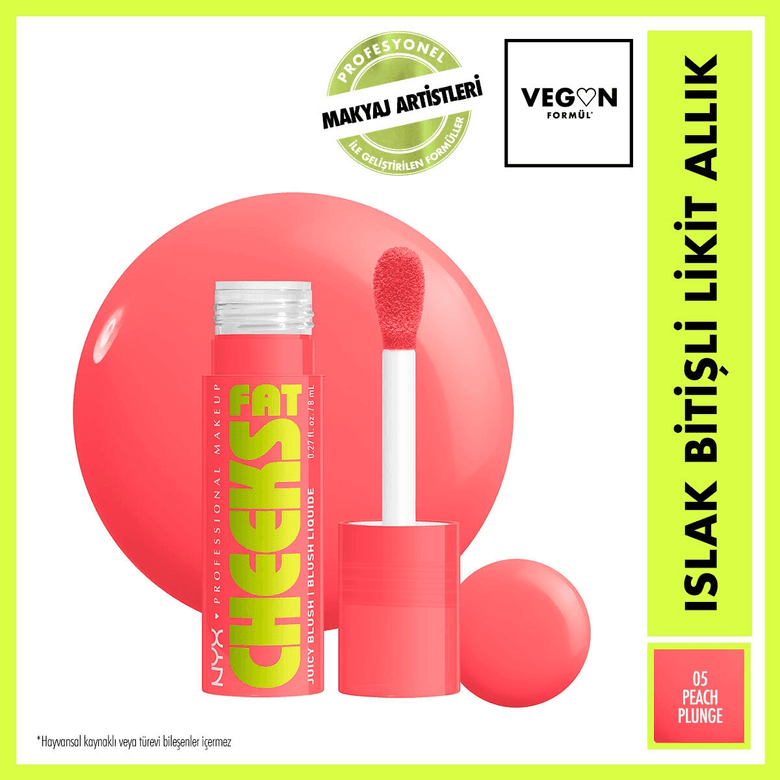 1429981 Nyx Professional Makeup Fat Cheeks Durian Drench Likit Allık
