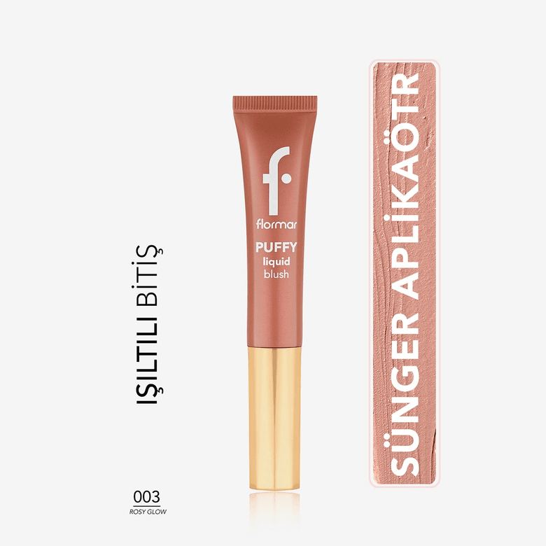 1443764 Flormar Puffy No: 03 Rosy Glow Likit Allık