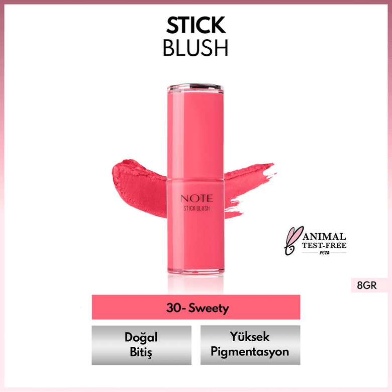 1462601 Note Nemlendirici Yumuşak Stick Allık 30 Sweety