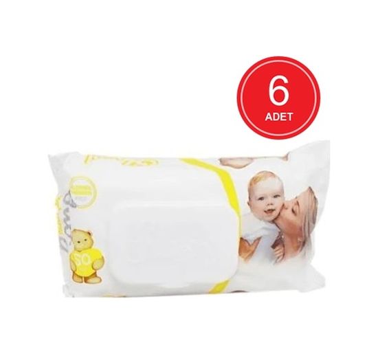 1478409 Sleepy Sensitive Hassas Ciltlere Özel Islak Bebek Havlusu 6 X 50'li