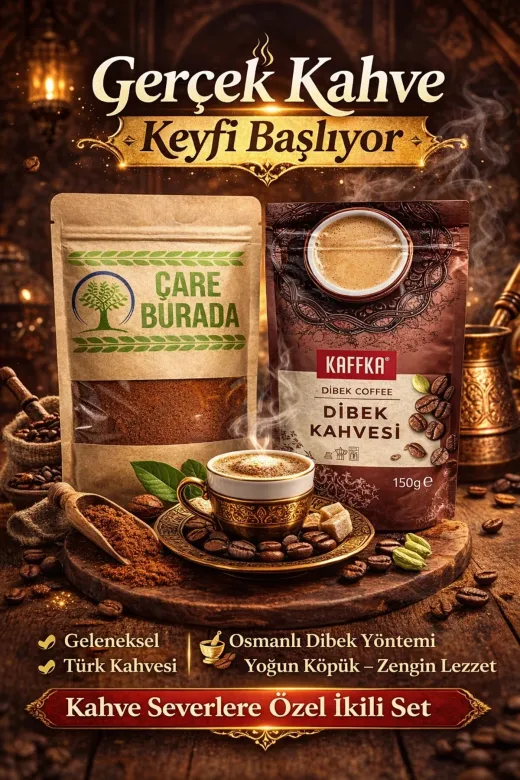 150 G Türk Kahvesi + Kaffka Dibek Kahvesi 150 G