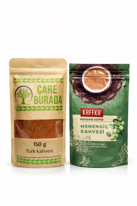 150 G Türk Kahvesi + Kaffka Menengiç Kahvesi 150 G