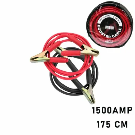 1500 AMPER KAMYON İÇİN AKÜ TAKVİYE KABLOSU 175CM - PENCERELİ BEZ ÇANTALI (4745)