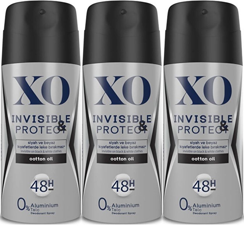 150ML Men-Erkek Invisible & Protect 3 Lü Set