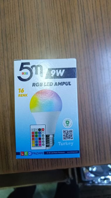 16122022 5M Led  9Watt  Led Rgb Ampul