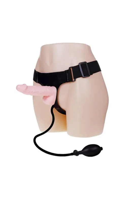 16,5 Cm Belden Bağlamalı Şişirilebilir Strapon Penis
