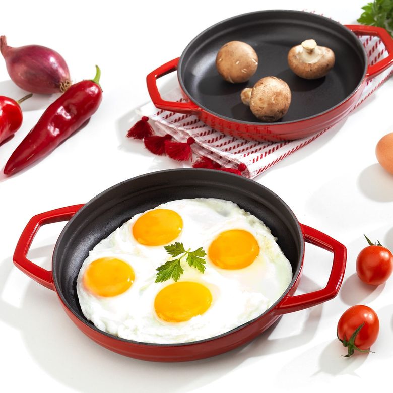 1.699,0 Schafer Guss Chef Döküm Sahan Çift Kulplu 22 Cm 1 Parça-Kırmızı