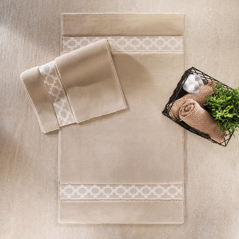 ₺1.699,00y Schafer Home Lora 2 Li Banyo Paspası-Bej
