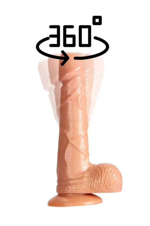 17 Cm Gerçekçi Titreşimli Dildo Vibratör Penis