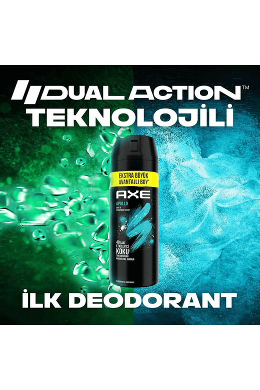 1762023 Axe Apollo Erkek Sprey Deodorant 150 Ml ( 1 Adet )