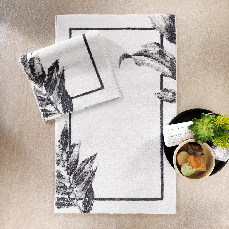 ₺1.799,00ş Schafer Home Leafy 2 Li Banyo Paspası-Gri