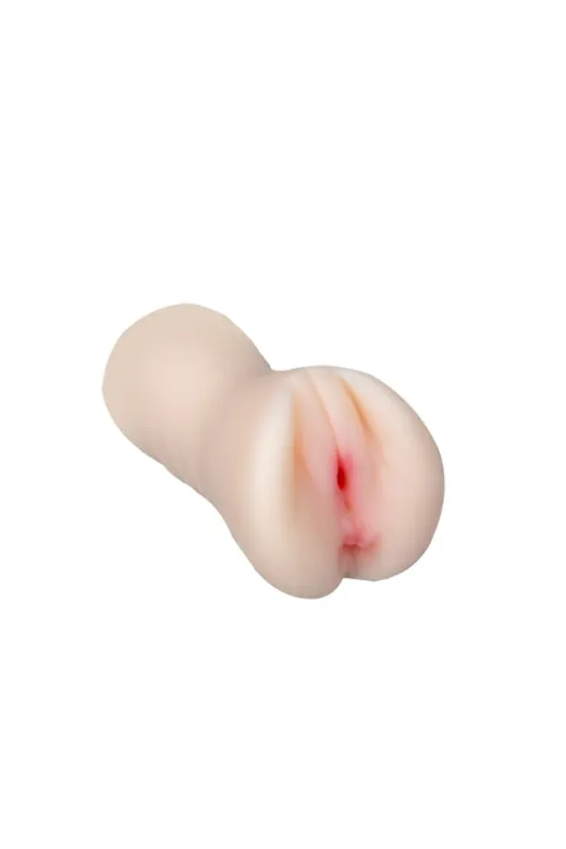 18 Cm Çift Girişli Ten Rengi Anal Vajinal Mastürbatör