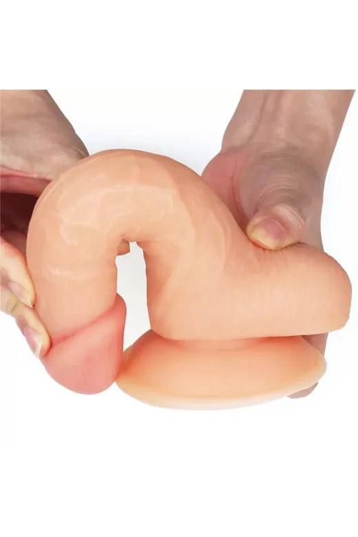 18 Cm Geliştirilmiş Gerçekçi Yumuşak Doku Realistik Dildo Penis
