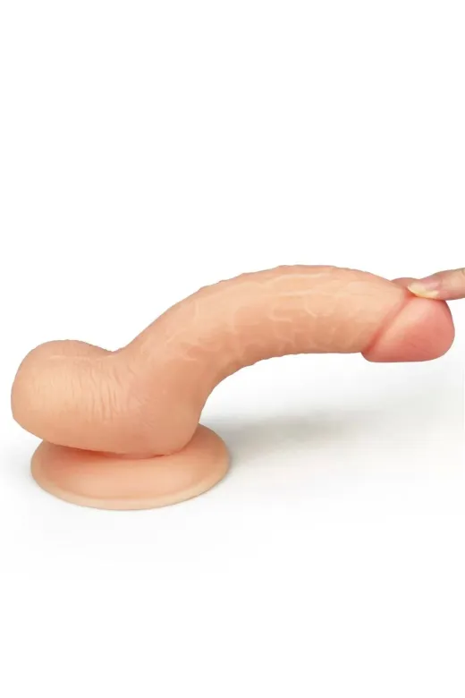 18 Cm Geliştirilmiş Gerçekçi Yumuşak Doku Realistik Dildo Penis