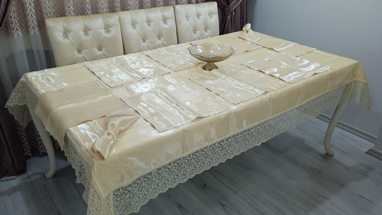 18 parça dantelli dertsiz zehra yemek takımı capiçino