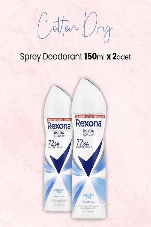 18081996 Rexona Deodorant 150 Ml Adv Cotton Dry X2