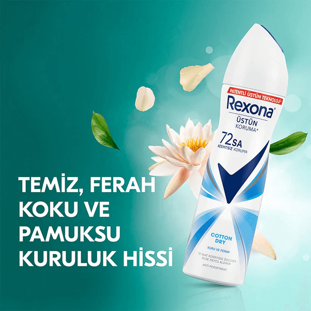 18081996 Rexona Deodorant 150 Ml Adv Cotton Dry X2