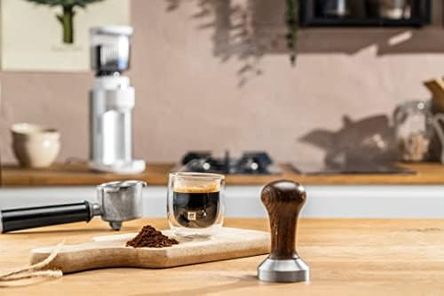 18agro 133249865 Çift Camlı 2&apos Li Espresso Bardak Seti, Şeffaf, 80 Ml Açık Bej