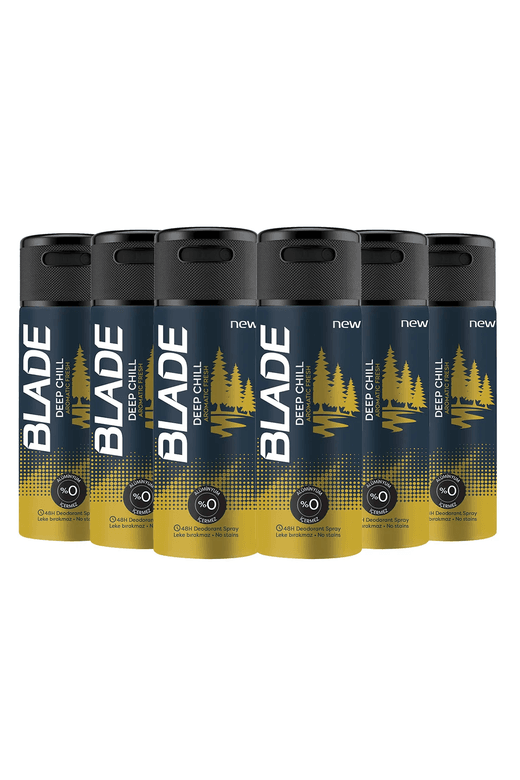 1922023 Blade Deep Chill Erkek Deodorant 6X150Ml Leke Bırakmaz