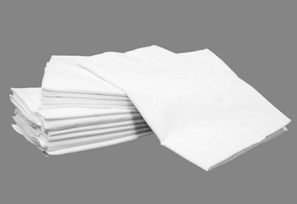 2 Adet Yastık Astarı Kılıfı Pamuklu Beyaz Fermuarlı (50x70)
